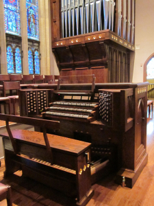 Parkey Op12 pipe organ console - catherdral of st. john berchman